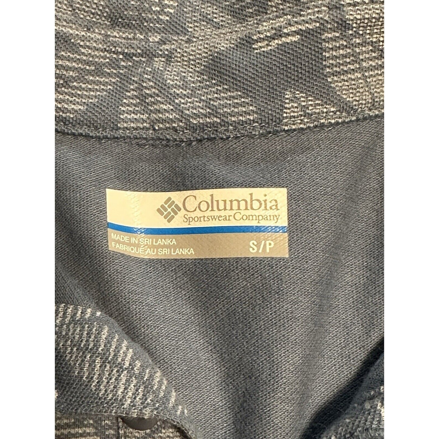 Columbia Blue Golf Shirt Size Small