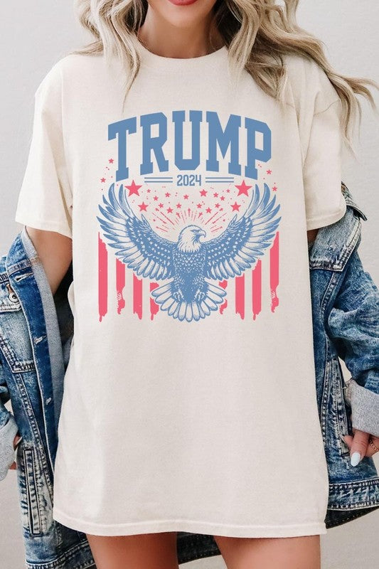 Trump Eagle 2024 Graphic Plus Heavy Cotton Tee