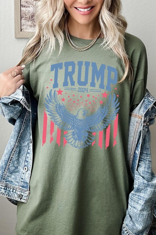 Trump Eagle 2024 Graphic Plus Heavy Cotton Tee