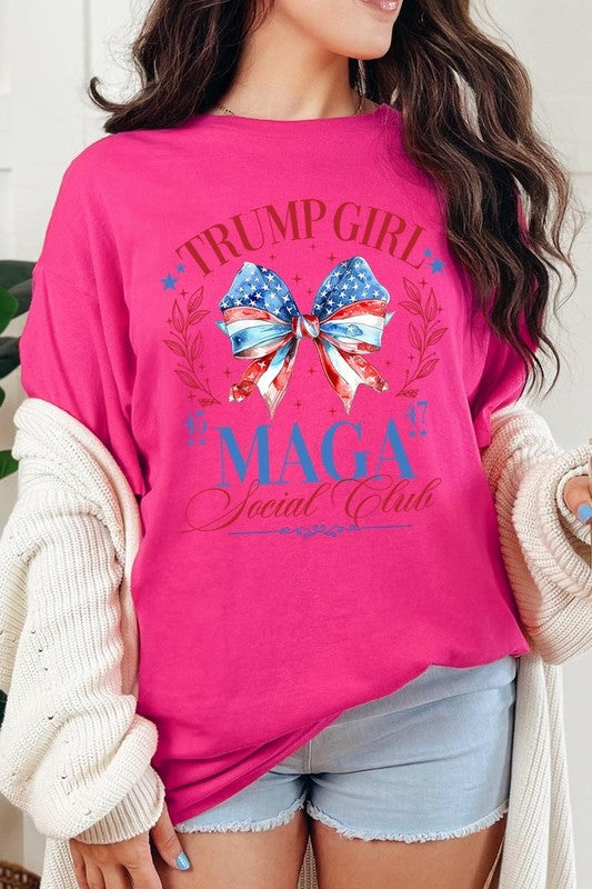 Trump Girl Maga Graphic Plus Heavy Cotton Tee