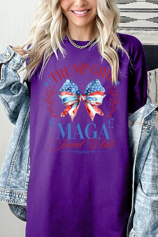 Trump Girl Maga Graphic Plus Heavy Cotton Tee