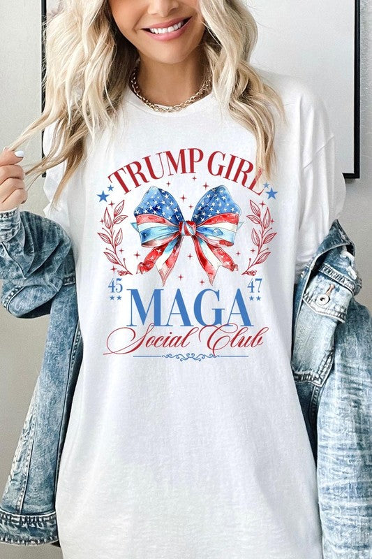 Trump Girl Maga Graphic Plus Heavy Cotton Tee