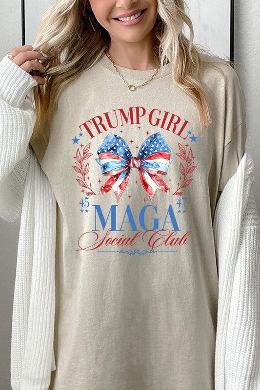 Trump Girl Maga Graphic Plus Heavy Cotton Tee