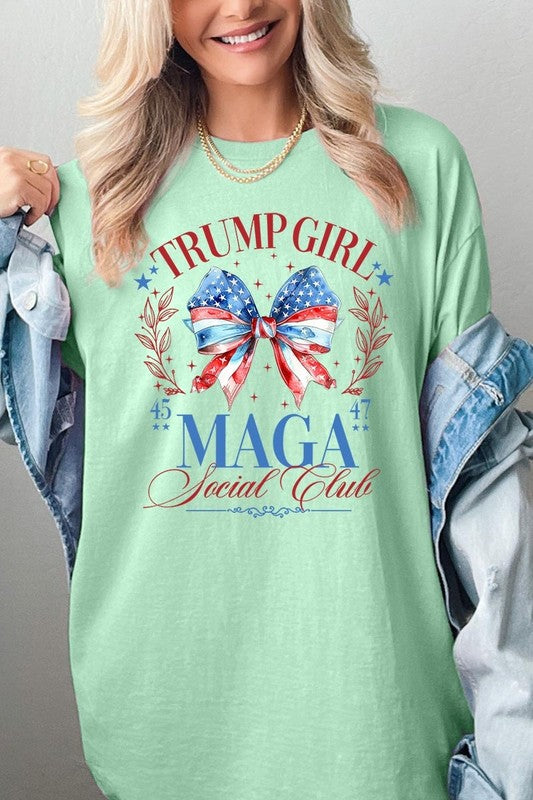 Trump Girl Maga Graphic Plus Heavy Cotton Tee