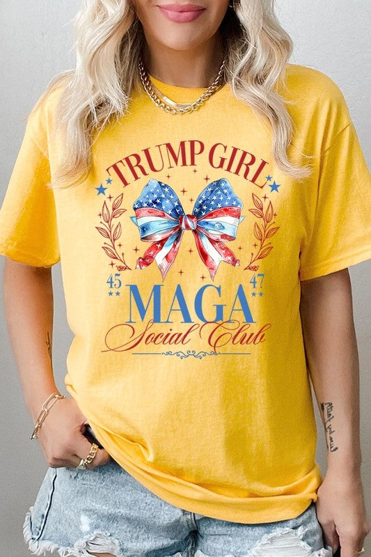 Trump Girl Maga Graphic Plus Heavy Cotton Tee