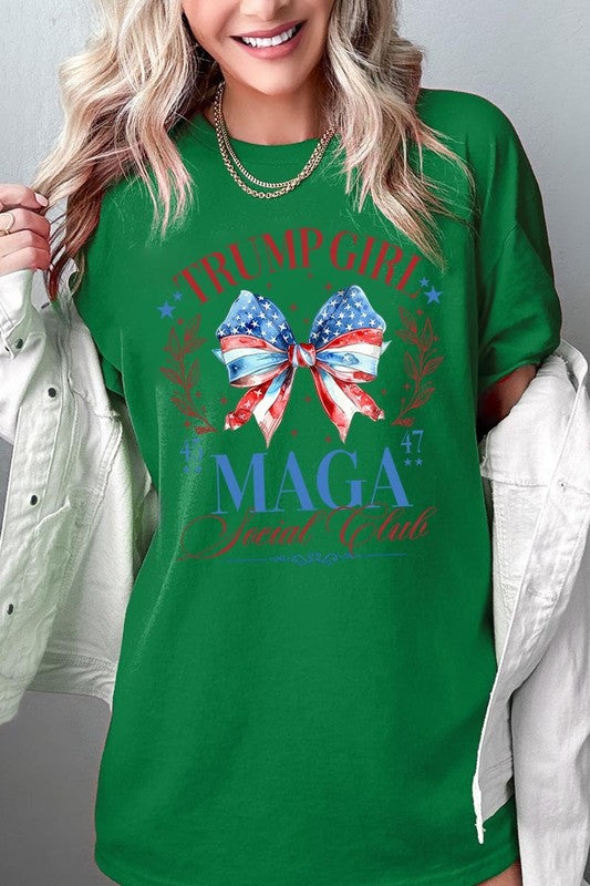 Trump Girl Maga Graphic Plus Heavy Cotton Tee