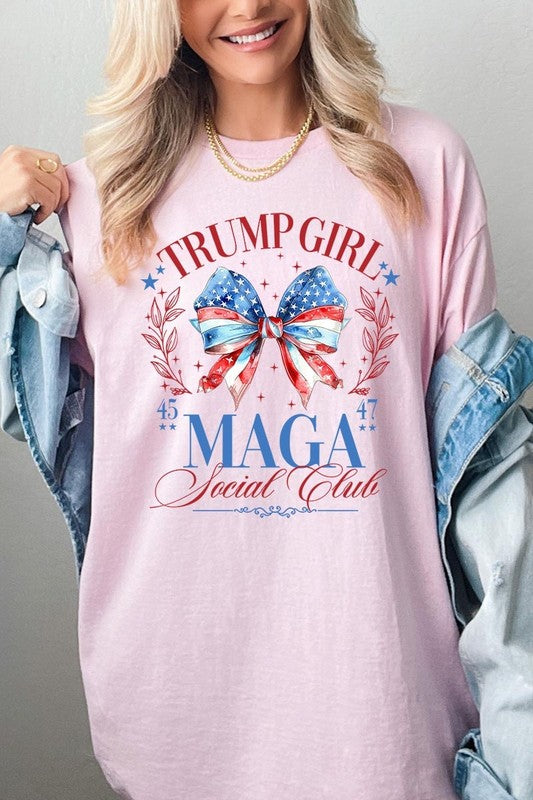 Trump Girl Maga Graphic Plus Heavy Cotton Tee