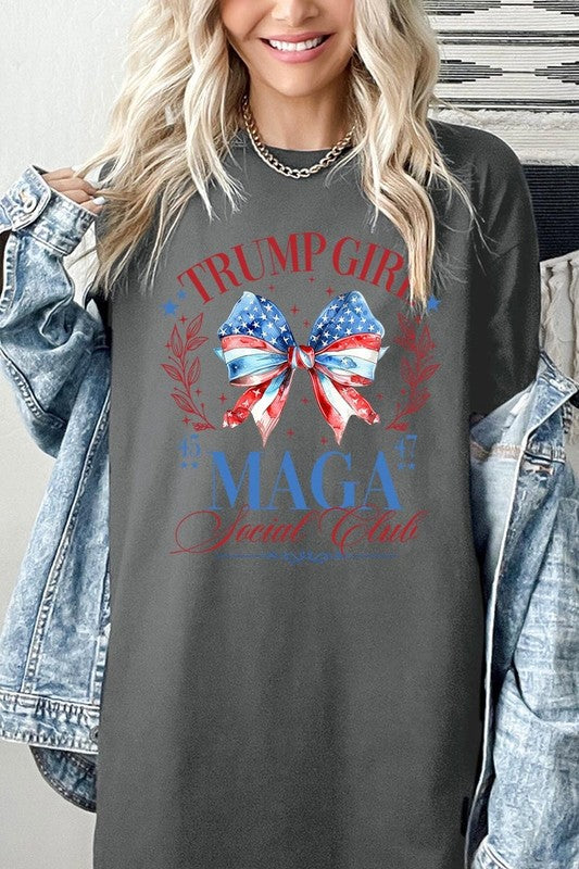 Trump Girl Maga Graphic Plus Heavy Cotton Tee