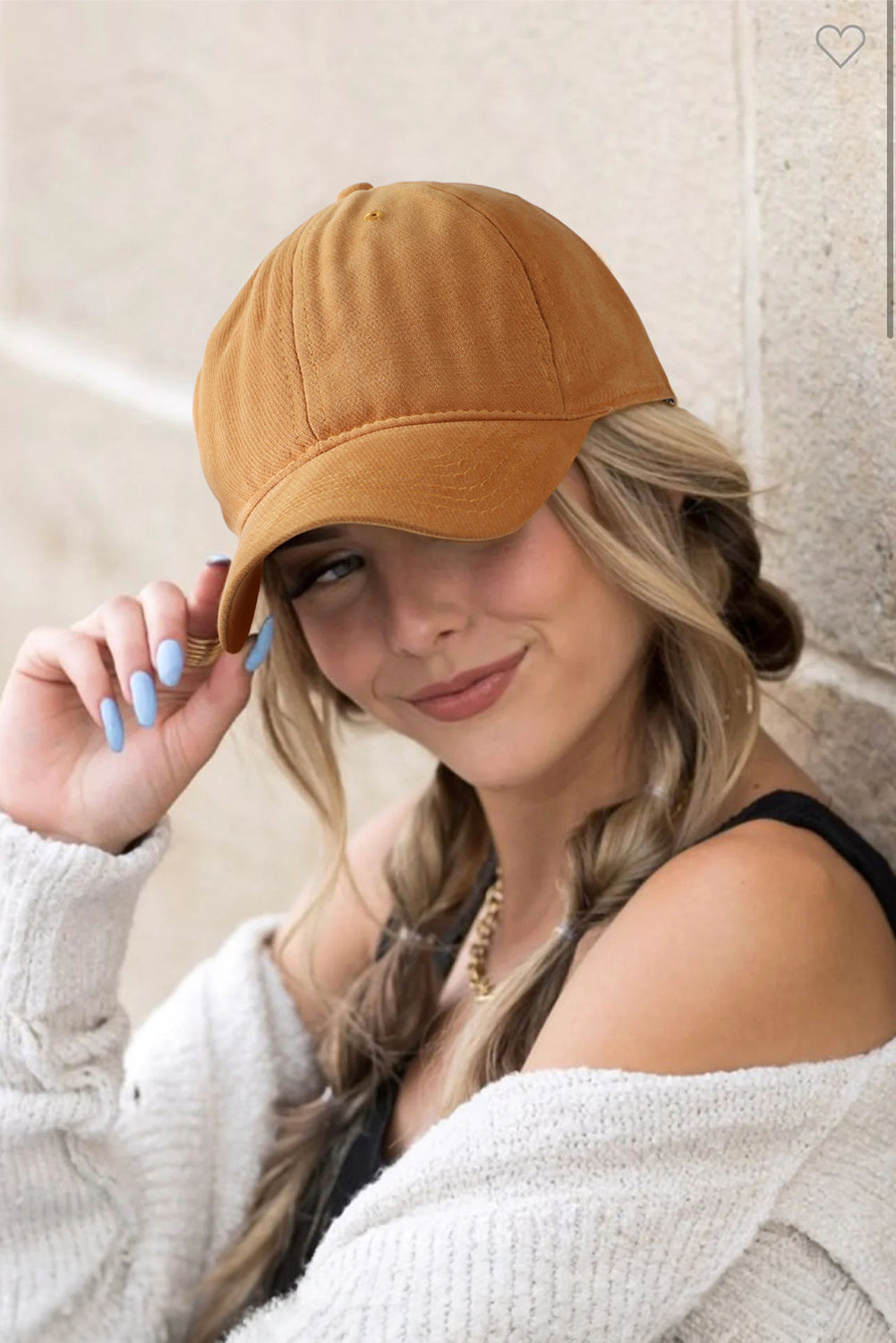 Honey Gold Cotton Baseball Cap