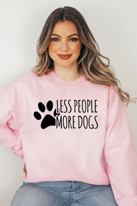 Less People More Dogs Sweatshirt