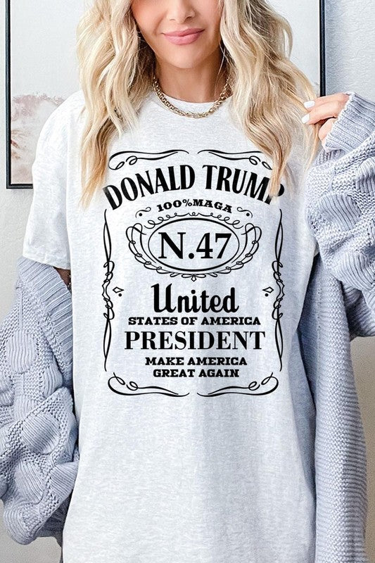 Donald Trump USA President Plus Heavy Cotton Tee