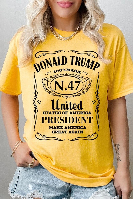 Donald Trump USA President Plus Heavy Cotton Tee