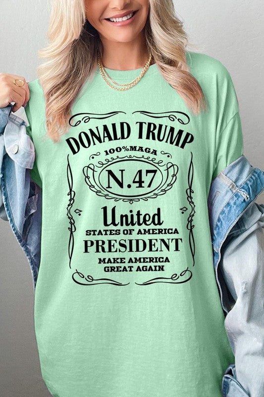 Donald Trump USA President Plus Heavy Cotton Tee