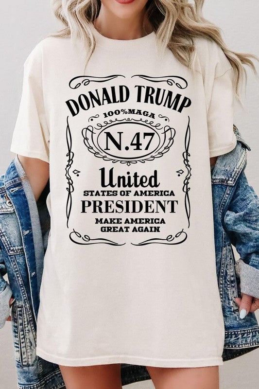 Donald Trump USA President Plus Heavy Cotton Tee