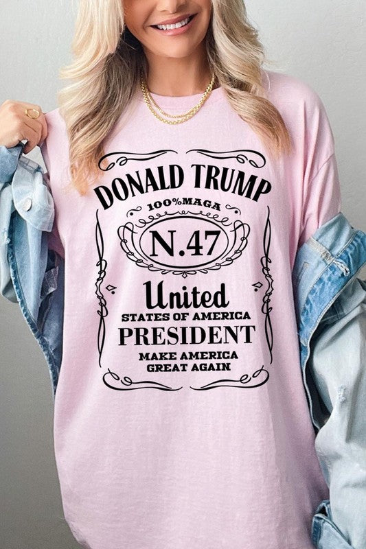 Donald Trump USA President Plus Heavy Cotton Tee