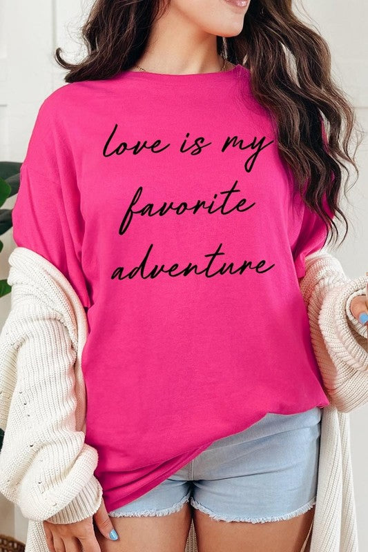 Love Is My Favorite Graphic Heavy Cotton Tee