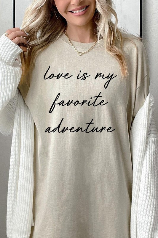 Love Is My Favorite Graphic Heavy Cotton Tee