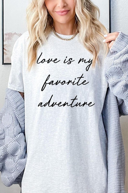 Love Is My Favorite Graphic Heavy Cotton Tee