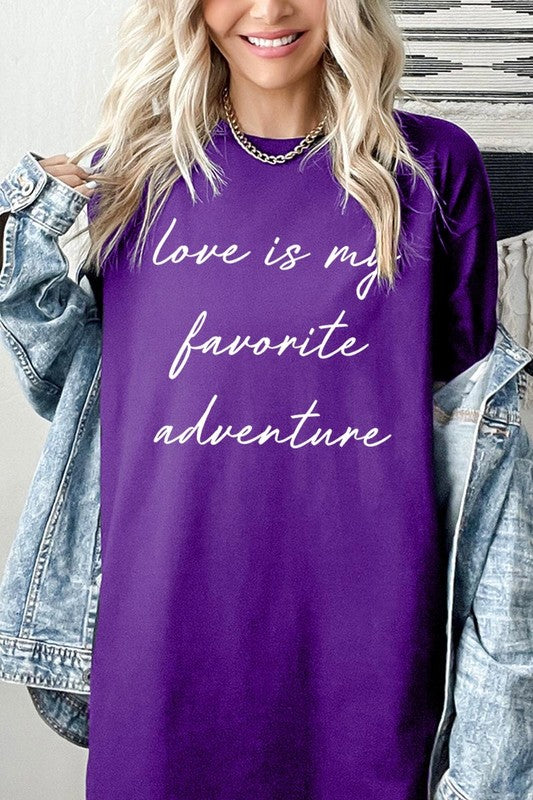 Love Is My Favorite Graphic Heavy Cotton Tee