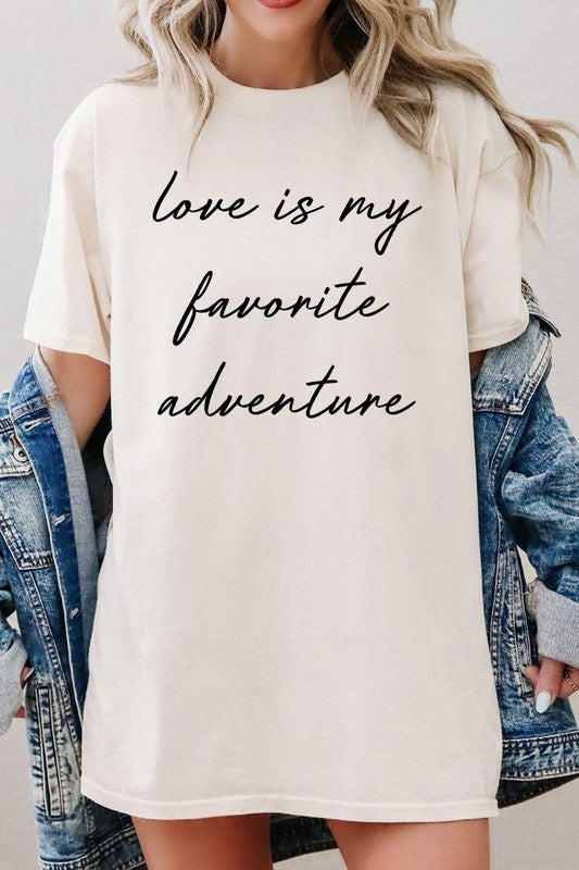 Love Is My Favorite Graphic Heavy Cotton Tee