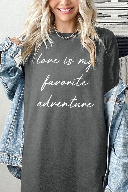 Love Is My Favorite Graphic Heavy Cotton Tee