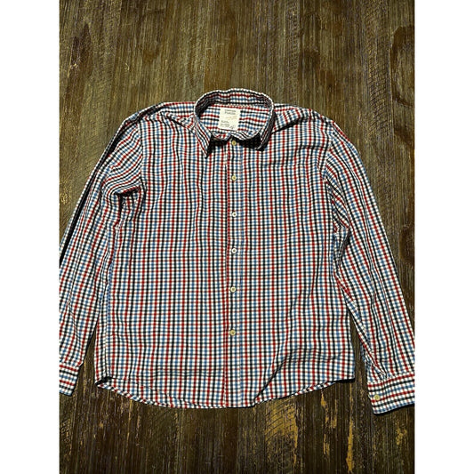 Plaids Long Sleeve Men’s Dress Shirt