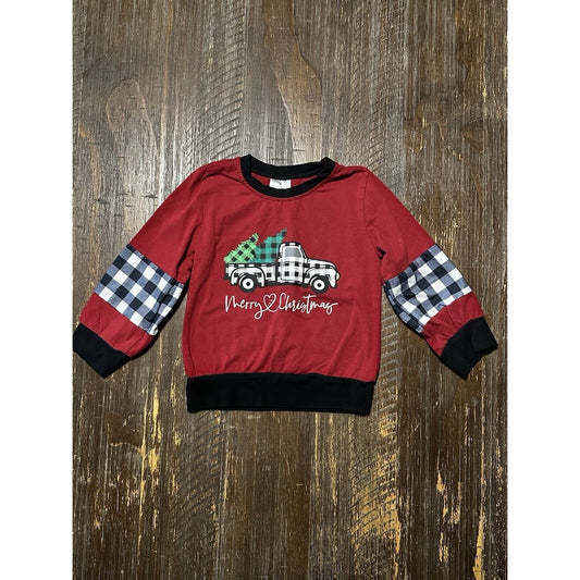 Christmas Long Sleeve Blouse 2T