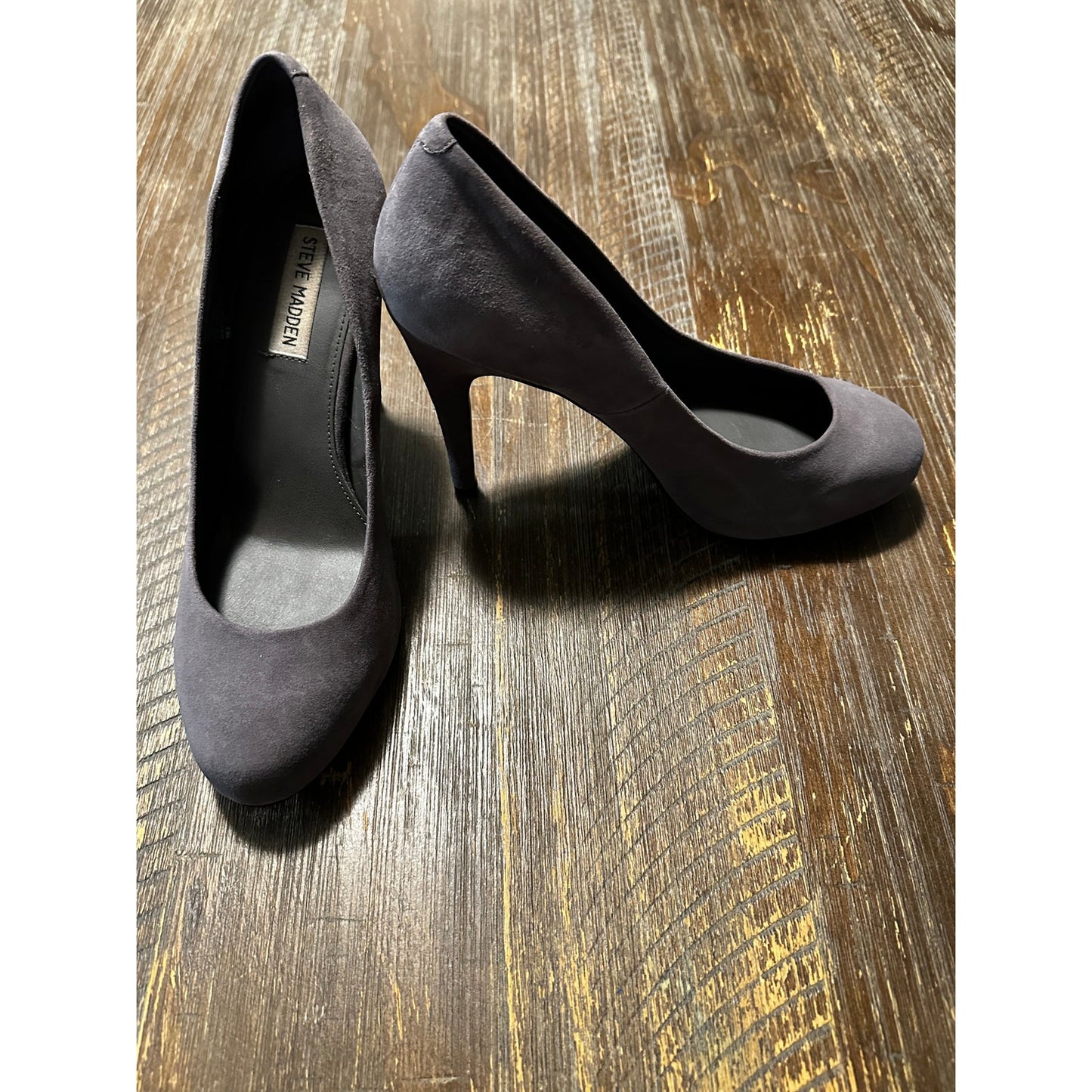 Grey Suede High Heels Size 10