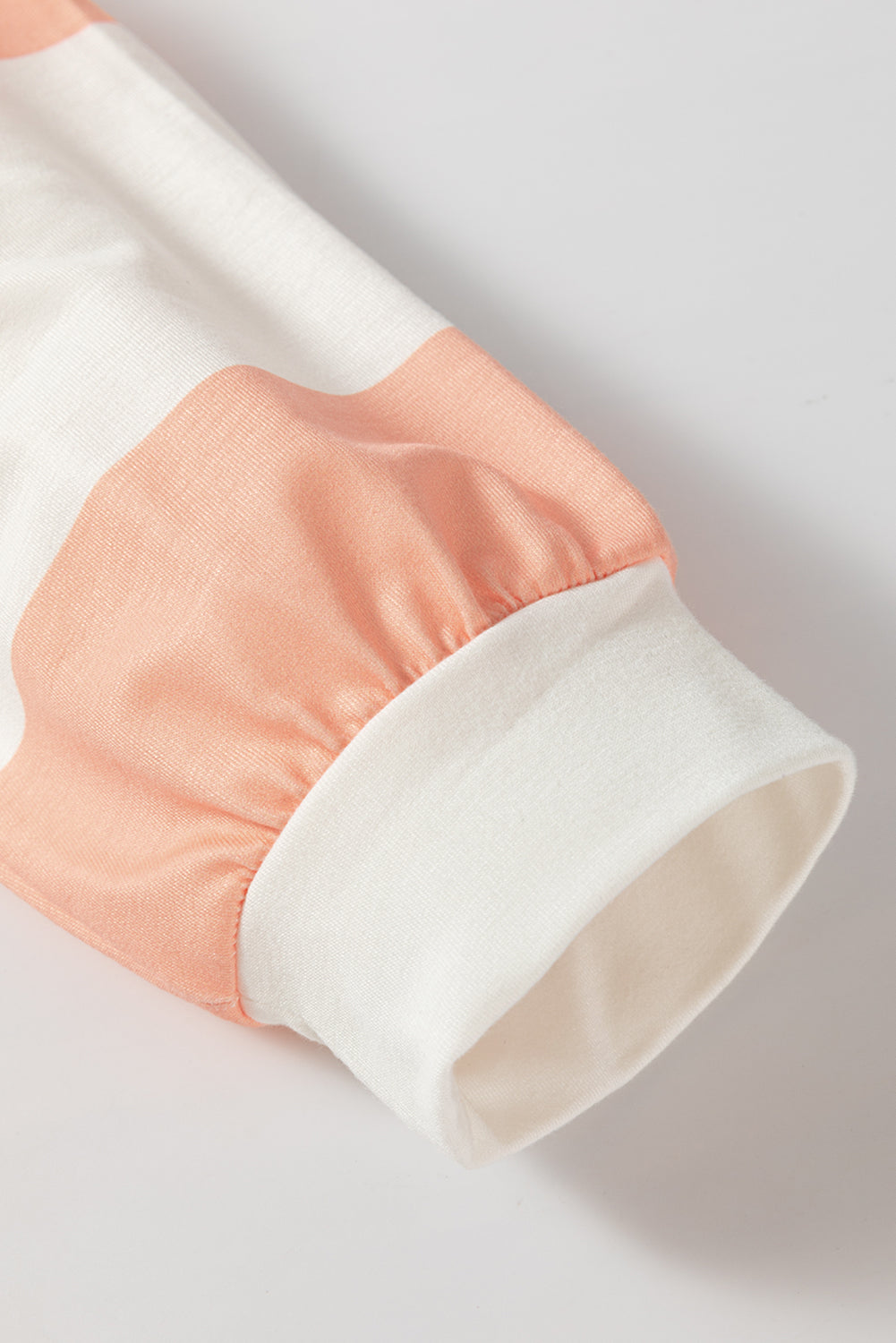 Light Pink Colorblock Drop Sleeve Top