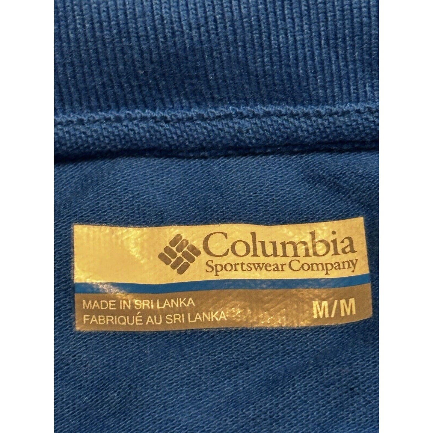 Blue Columbia Polo Size M