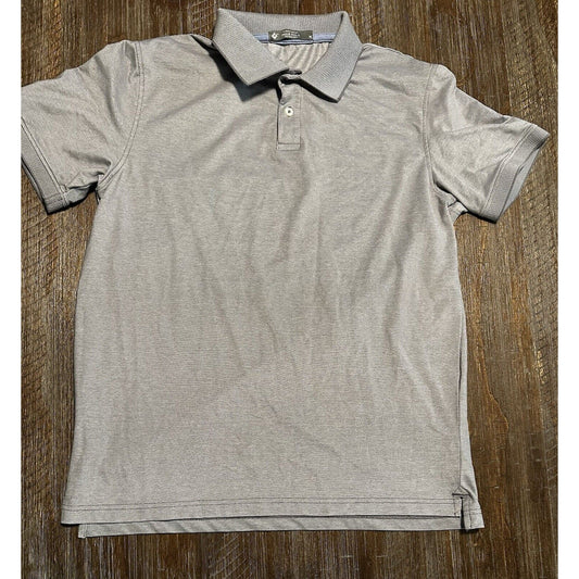 Pique Polo Size M Gray Polo