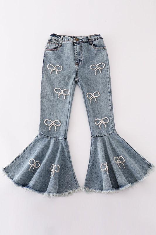 Gray Pearl Denim Jeans