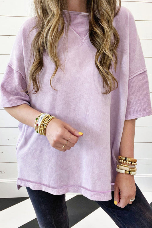 Relaxed Mineral Lavender Dream Top