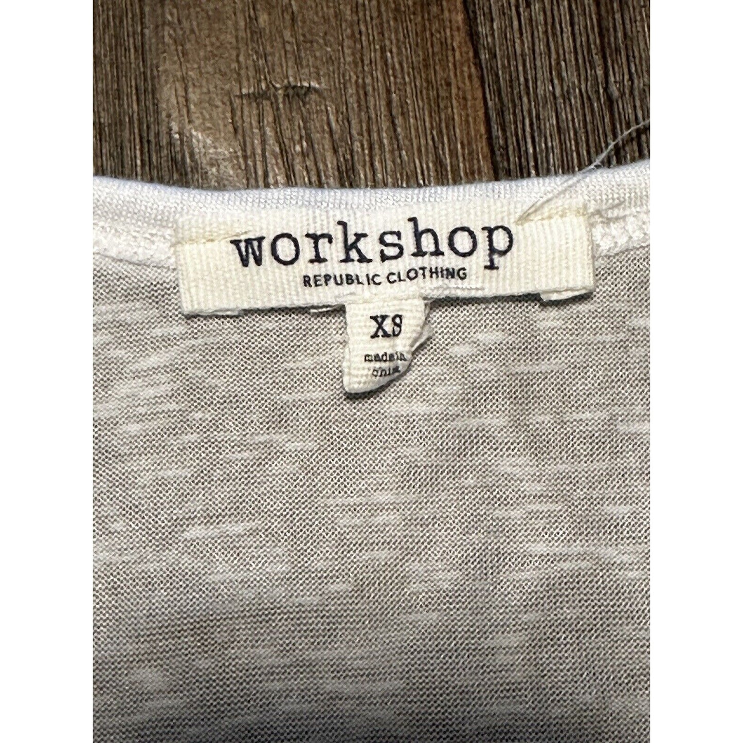 Workshop Republic Clothing Dressy White Tank Size Adult XS