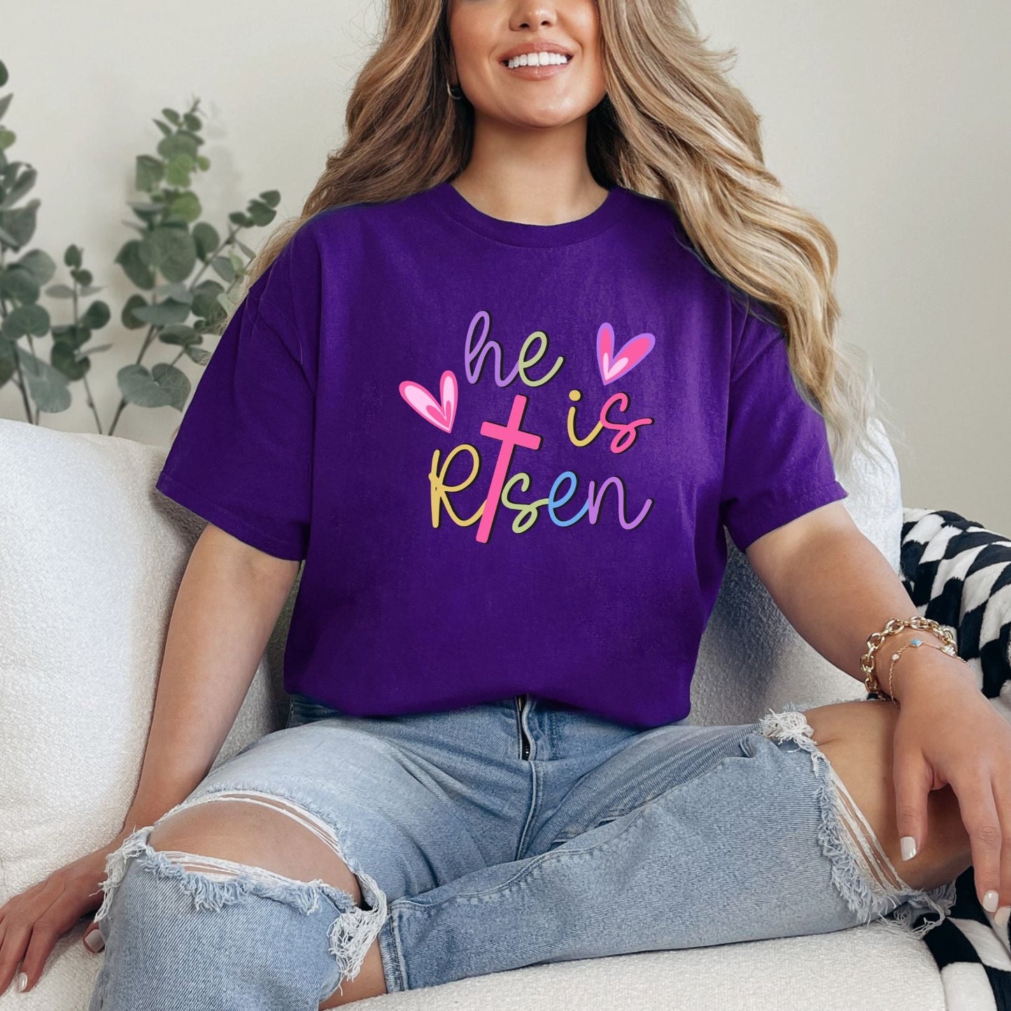 He Is Risen Graphic Tee