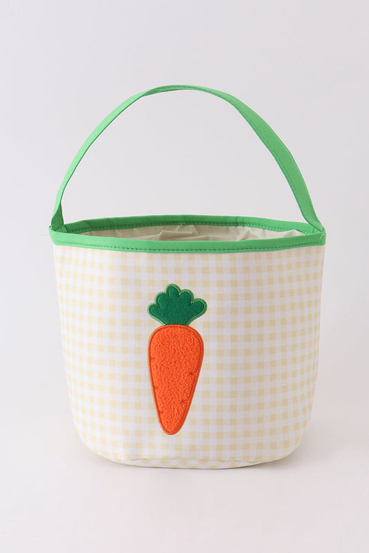 Easter Carrot Applique Bucket