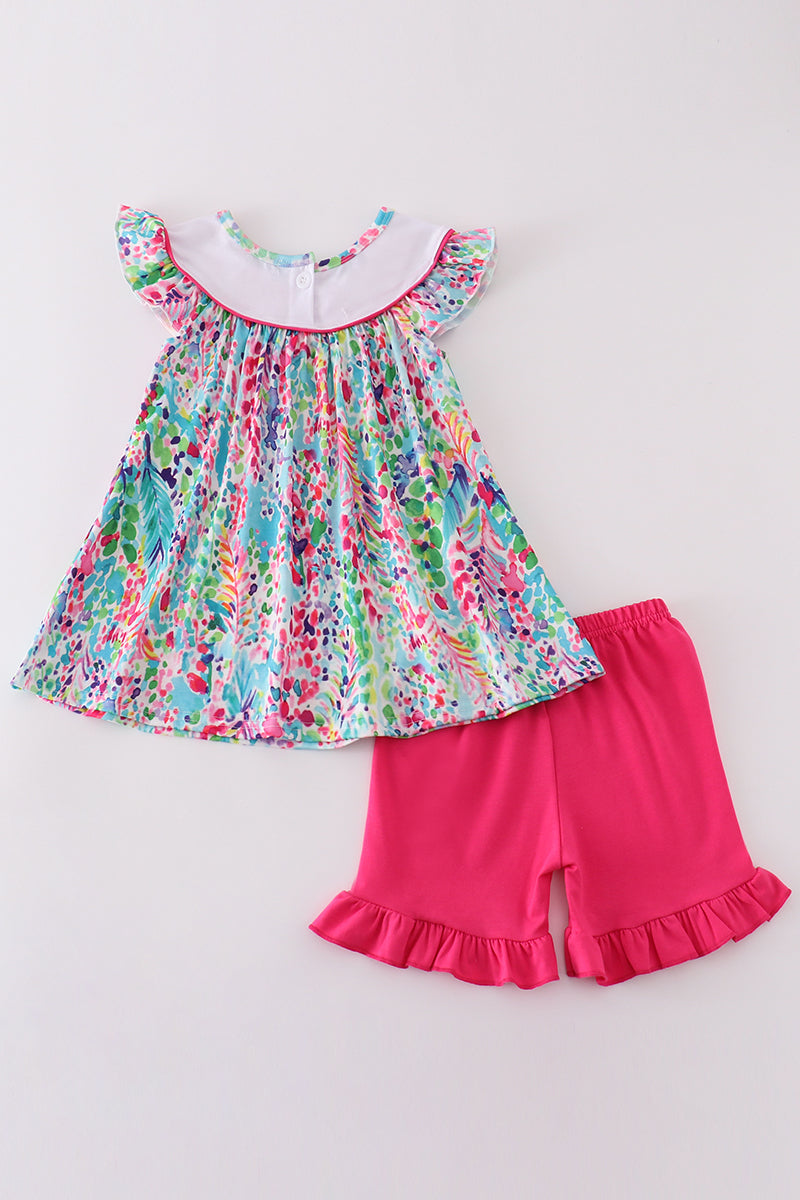 Confetti Bloom I Love Nom Embroidery Girl Set