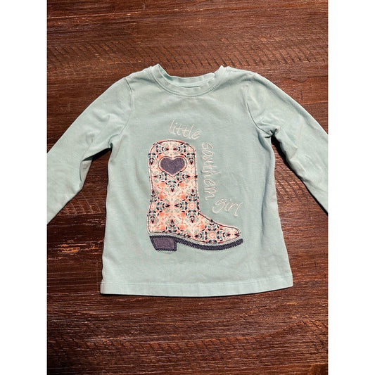 J Khaki Girls Longsleeve Shirt Size 2T