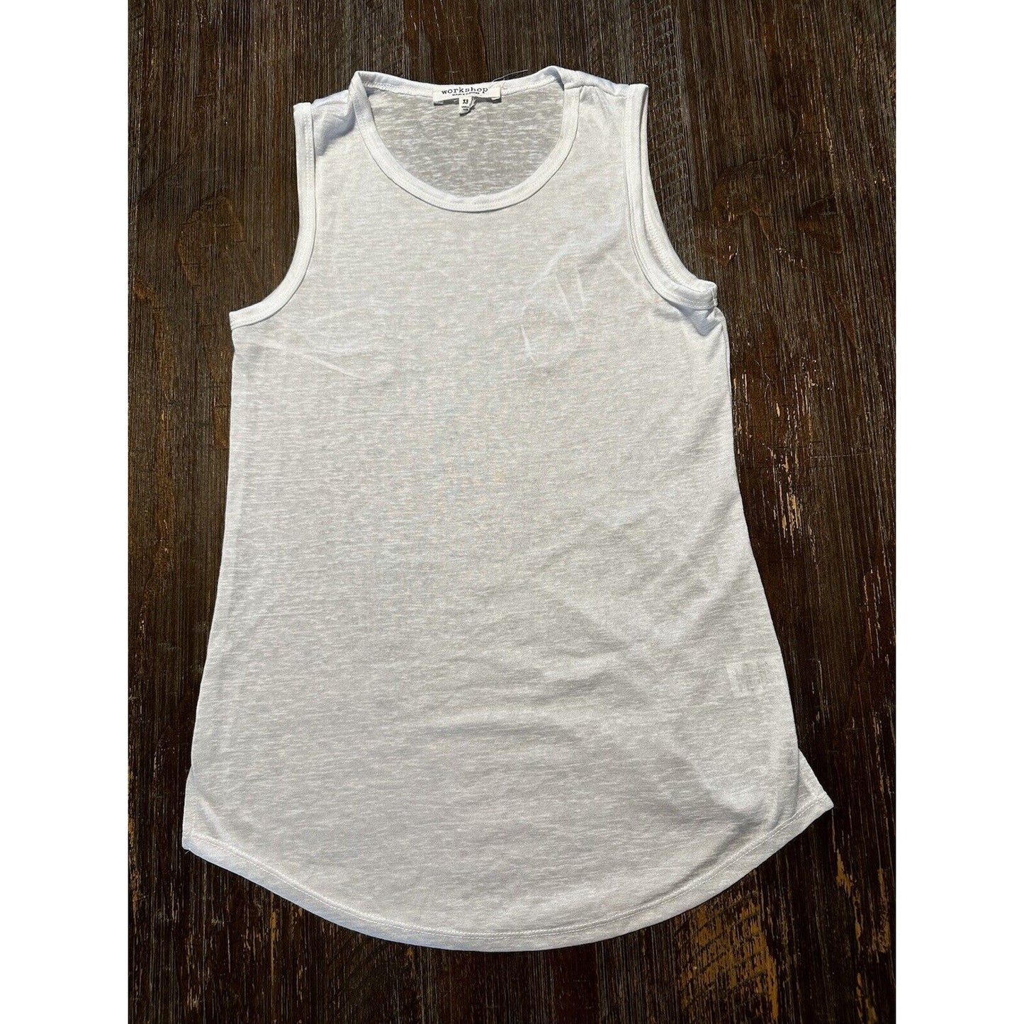 Workshop Republic Clothing Dressy White Tank Size Adult XS