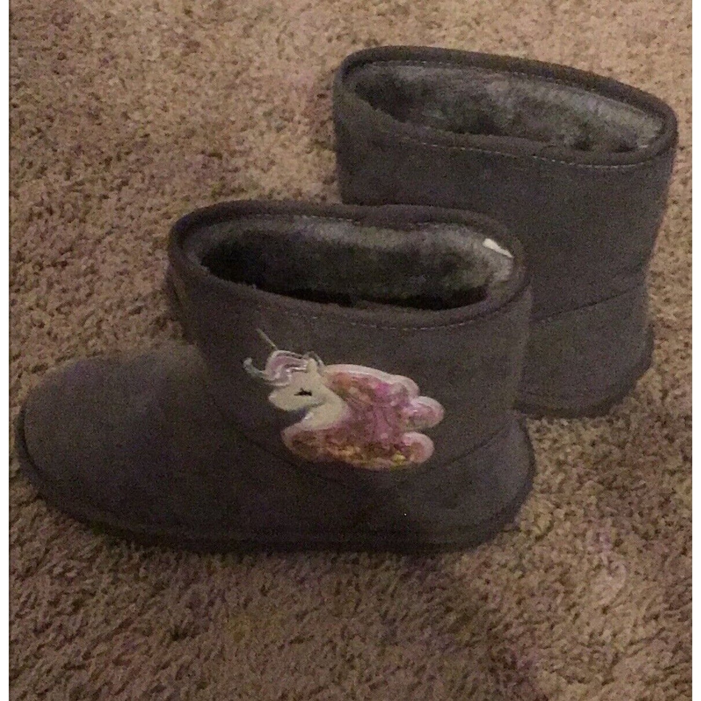 Childrens Place Unicorn Boots Size 4