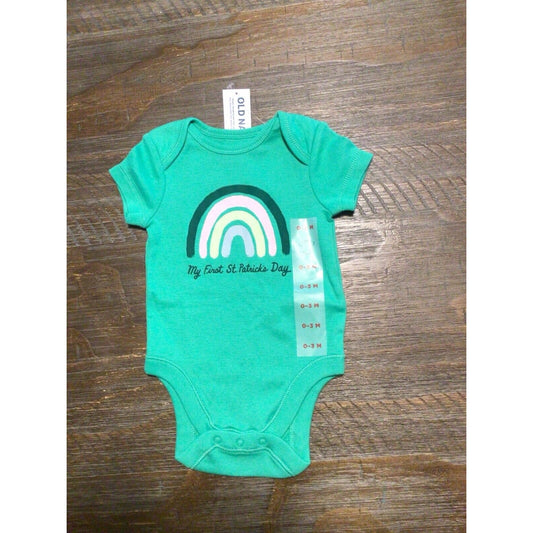 Old Navy St Patrick’s Day Body Suit Size 0-3 Mo