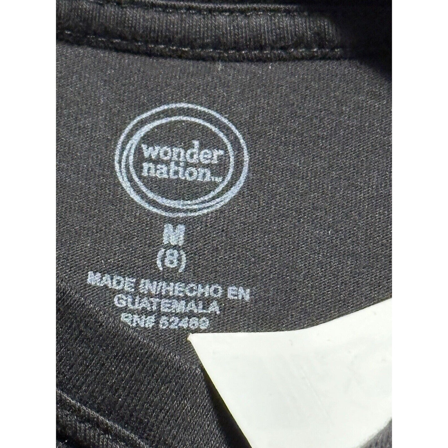 Wonder Nation Black Shirt Size 8