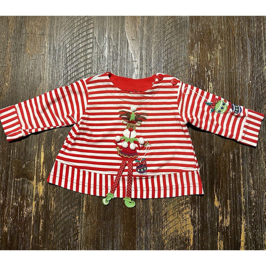 Molly And Millie Long Sleeve Christmas Shirt Size 24 Months