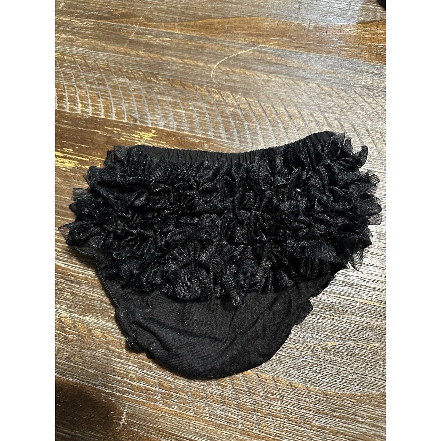 Black Ruffled Bloomers Size L