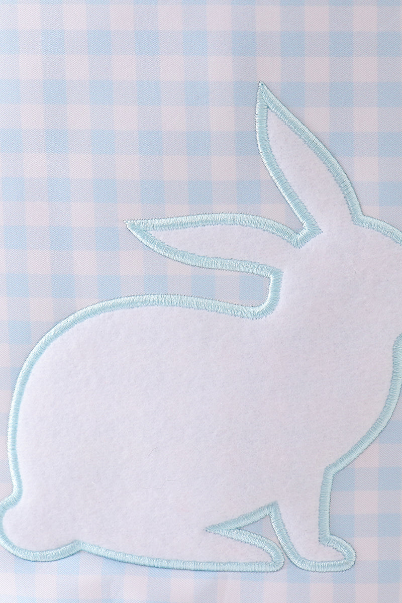 Blue Easter Bunny Applique Bucket