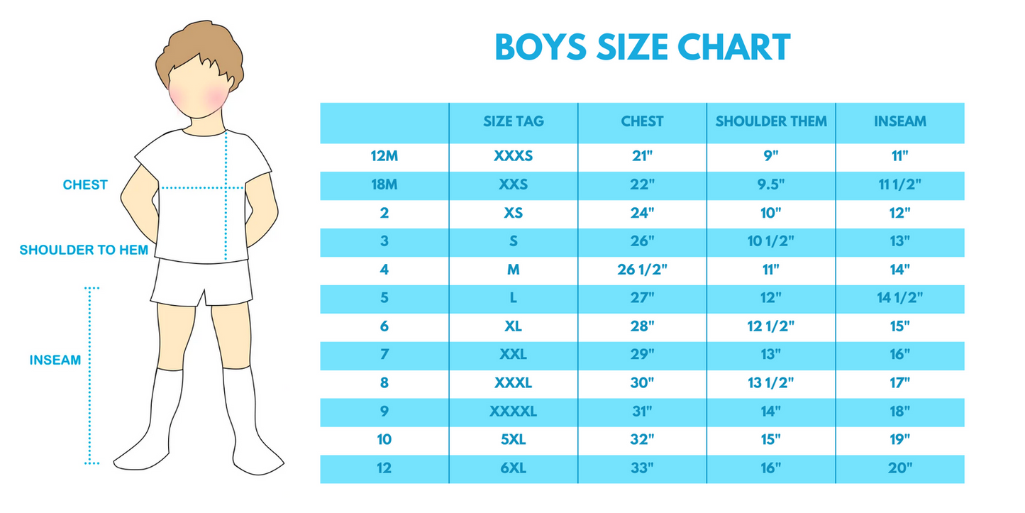 Blue Character Print Boy Set